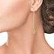 Заказать  Листочки и цепочки с золочением. MYUBI Silver Jewelry. Ярмарка Мастеров. . Серьги-продевки Фото №3