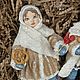 Заказать Ватная елочная игрушка - Красавица Анюта. Елена Хадеева - декор. Ярмарка Мастеров. . Елочные игрушки Фото №3