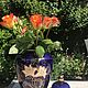 Order White lilies porcelain vase, cobalt, gilt, Germany. Dutch West - Indian Company. Livemaster. . Vintage vases Фото №3