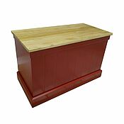 Для дома и интерьера handmade. Livemaster - original item Bergen red chest with oak seat. Handmade.