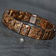 Natural Bronzite Bracelet with a cut. Bead bracelet. naturalkavni. Online shopping on My Livemaster.  Фото №2