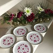 Винтаж handmade. Livemaster - original item Plates porcelain 