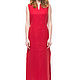 Feminine red dress made of 100% linen. Dresses. etnoart. Online shopping on My Livemaster.  Фото №2