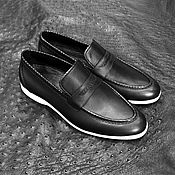 Обувь ручной работы handmade. Livemaster - original item Men`s loafers made of genuine leather and genuine python leather. Handmade.