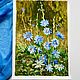 Oil painting ' Chicory', Pictures, Moscow,  Фото №1