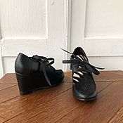Обувь ручной работы handmade. Livemaster - original item Autumn shoes with high wedges. Handmade.