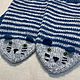Варежки вязаные «Котики» серые. Варежки. Лена Коробова (lazylazyknits). Ярмарка Мастеров.  Фото №4
