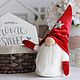  Гном. Новогодние сувениры. Mari_Crafts. Интернет-магазин Ярмарка Мастеров.  Фото №2