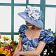Summer hat ' Roses'. Hats1. Novozhilova Hats. Online shopping on My Livemaster.  Фото №2