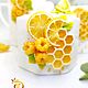 Чайный набор-сервиз из 5 предметов "Лимонное настроение". Наборы посуды. Flowerdecor337. Ярмарка Мастеров.  Фото №11