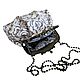 Сумка из натуральной кожи с принтом. Классическая сумка. Art Clutch.. Ярмарка Мастеров.  Фото №4