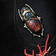 Брошь "Scarab of Heliopolis". Брошь-булавка. Grimoire La poule noire. Интернет-магазин Ярмарка Мастеров.  Фото №2