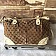 Винтаж:  Gucci Sukey GG Canvas Two-Way Handbag. Сумки винтажные. Chic bags. Ярмарка Мастеров.  Фото №9