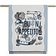 Комплект вафельных  кухонных полотенец "Bon appétit". Полотенца. Мастерская Екатерина Вязаный Уют. Интернет-магазин Ярмарка Мастеров.  Фото №2