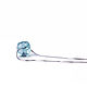 Серебряная цепочка с крупным камнем aqua кварцем. Арт.№75, Подвеска, Москва,  Фото №1