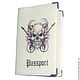 Cover for a passport, a series of 'Jolly Roger'. Passport cover. Ludmila Krishtal. Online shopping on My Livemaster.  Фото №2