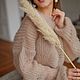 Свитер мохеровый с шелком женский вязаный "Волны". Свитеры. nikol.knitting. Ярмарка Мастеров.  Фото №4