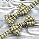 Галстук-бабочка в оливковую клетку. Галстуки. Super bow ties. Ярмарка Мастеров.  Фото №5