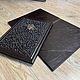 Заказать Папка из кожи, символика  бронза, ручная работа. Велес. Ярмарка Мастеров. . Папки Фото №3