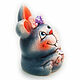 Ceramic figurine 'Rabbit Krosh'. Figurine. aboka. Online shopping on My Livemaster.  Фото №2