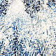 Oil painting abstraction in a frame. Blue and white painting. Pictures. larisa-chigirina (larisa-chigirina). Online shopping on My Livemaster.  Фото №2