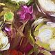 Круглая картина маслом с нежными пионами. Белые пионы на круглом холст. Картины. Марина Скромова Интерьерные картины. Ярмарка Мастеров.  Фото №4