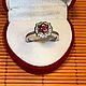 Серебряное кольцо с алым природным турмалином и микро цирконами. Кольца. OLVIKSOL JEWELRY STORE. Ярмарка Мастеров.  Фото №4
