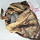 Scarf "Truffle Stump". Scarves. Pictures and silk. Online shopping on My Livemaster.  Фото №2