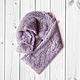 Шаль палантин из кид мохера «Талый снег». Палантины. knitting4you. Ярмарка Мастеров.  Фото №4