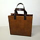 Bag-bag without lining made of natural form-resistant leather, Classic Bag, St. Petersburg,  Фото №1
