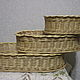 Conjunto de cestas de mimbre ovaladas de vid. Storage Box. Elena Shitova - basket weaving. Ярмарка Мастеров.  Фото №4
