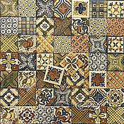 Для дома и интерьера ручной работы. Ярмарка Мастеров - ручная работа Apron for kitchen Italian tiles 2. Handmade.