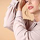 MARGARET powder blouse 44/46 - 56 cotton 100%. Blouses. BRAGUTSA. My Livemaster. Фото №4