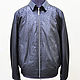 Men's jacket, made of genuine ostrich leather and genuine leather, Mens outerwear, St. Petersburg,  Фото №1