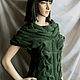 Green tank top with braids. Vests. Irina-knitting. Online shopping on My Livemaster.  Фото №2