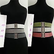 Аксессуары handmade. Livemaster - original item belt-elastic bands of different colors, height 40mm at the price of 3000 rubles for the belt. Handmade.