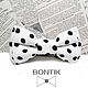 Children's Black Polka Dot Bow Tie / Classic. Butterflies. Galstuki babochki BONTIK (Natalya). Online shopping on My Livemaster.  Фото №2