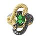 Золотое кольцо "Королевские змеи" с  изумрудом. Rings. Jewelry Laboratory Alter Ego. Ярмарка Мастеров.  Фото №4