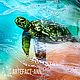 Интерьерная картина «Морская черепаха». Картины. Artefact_Ann (уникальные подарки). Интернет-магазин Ярмарка Мастеров.  Фото №2