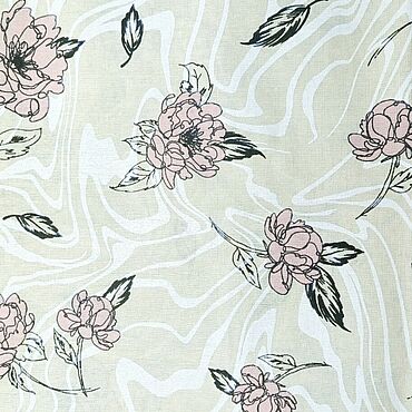 Для дома и интерьера ручной работы. Ярмарка Мастеров - ручная работа Льняная простынь "Розовый цветочек" 1,5. Handmade.
