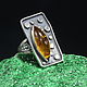 Ring amber silver 925 ALS0043. Rings. Sunny Silver. My Livemaster. Фото №4