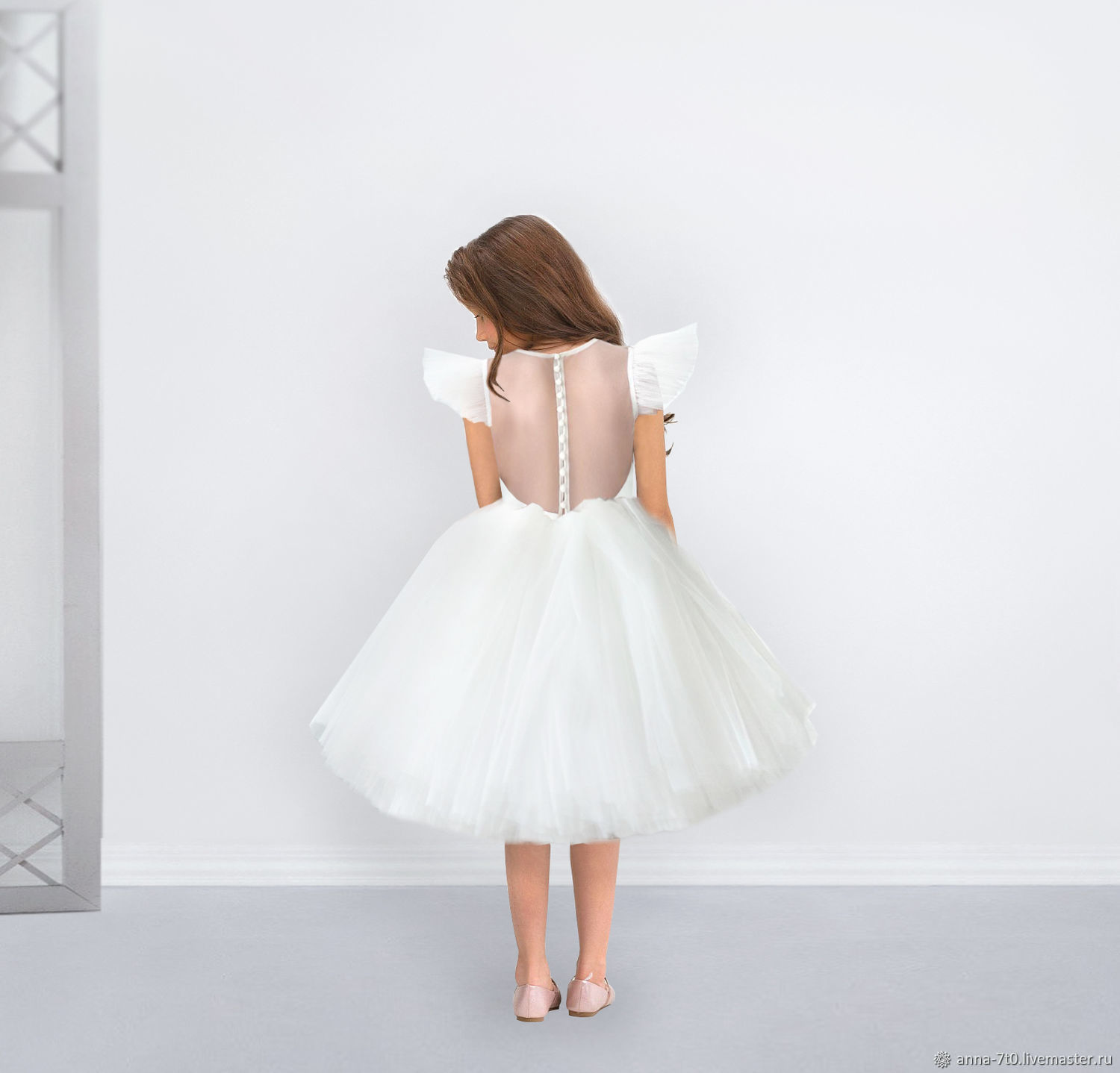 Волшебное платье из фатина, белое, Платье, Самара,  Фото №1