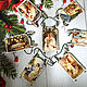 'Christmas sleigh ' set of Christmas toys, Christmas decorations, Novobelokatay,  Фото №1