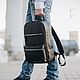Men's leather backpack 'Karter' (Black), Men\\\'s backpack, Yaroslavl,  Фото №1