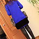 Coat knitted 'Blue'. Coats. Shop Tatiana Panova. My Livemaster. Фото №5