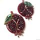 Brooch garnet 'generous autumn fruits', Brooches, Moscow,  Фото №1
