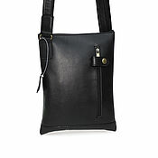 Сумки и аксессуары handmade. Livemaster - original item Men`s bag: Mens leather bag black Cointe Mod. C55-712. Handmade.