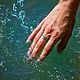 Order Wave, a ring made of silver with enamel. Trinkki. Livemaster. . Rings Фото №3
