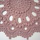 Order Carpet crocheted from a cord dusty rose Elite. knitted handmade rugs. Livemaster. . Carpets Фото №3
