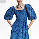 dresses: Summer dress 'Blue Flower' Premium fabric, Dresses, Moscow,  Фото №1